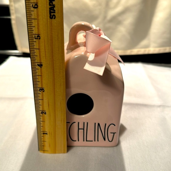 New Rae Dunn “HATCHLING” Birdhouse. Perfect Pink for your Baby Bird! - Picture 3 of 5
